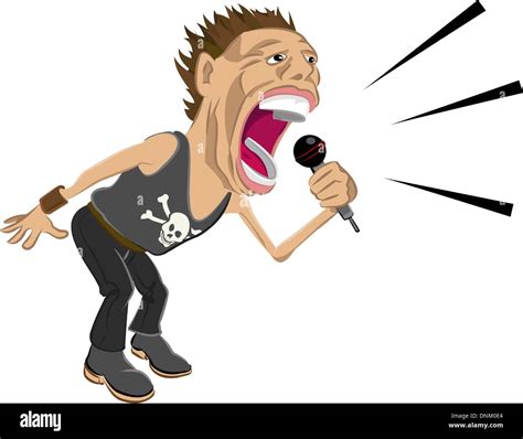 screaming  mic stock vector images alamy