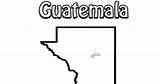 Guatemala Mapas sketch template
