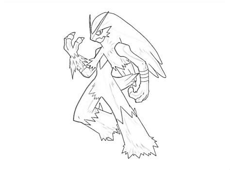 strong blaziken coloring page  printable coloring pages  kids