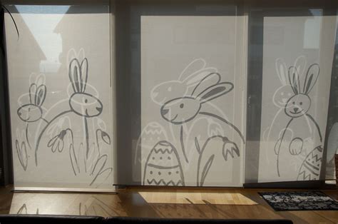 osterhasen fenstermalerei ostern hase easter bunny window decoration