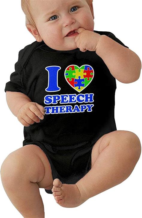 amazoncom  love autism speech therapy baby short sleeve newborn boys