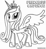 Coloring Cadence Princess Pages Colorings Mlp Rocks sketch template
