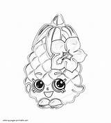 Shopkins Coloring Pages Crush Pineapple Shopkin Book Snow Printable Print Look Other Template Hopkins sketch template