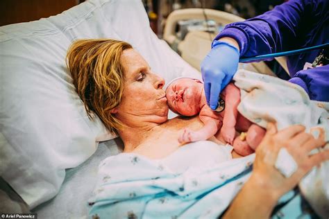 61 year old woman gave birth to her granddaughter for her son and his