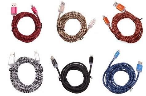 portable micro usb charging cable cords fit  apple iphone       apple iphone