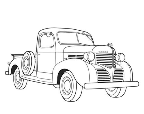 pick  truck coloring pages
