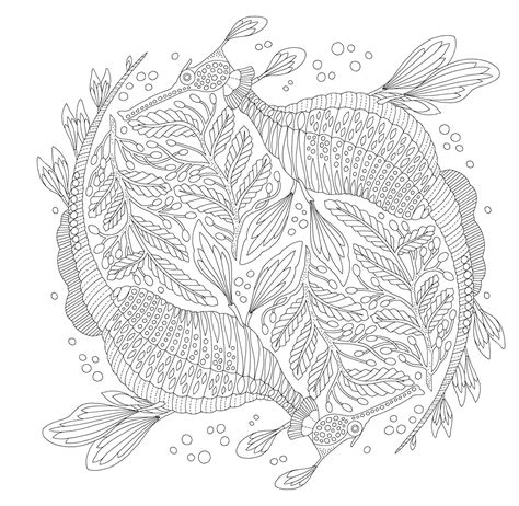 seahorses coloring pages