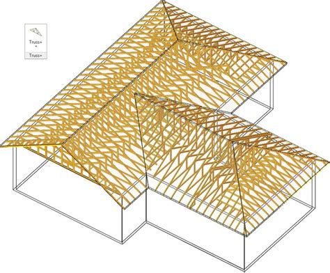 figure illustration prefabricated metal plated roof truss hip roof design house roof hip roof