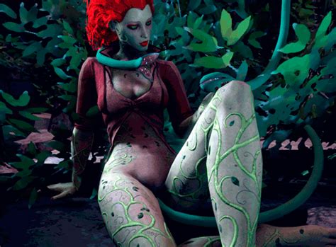 rule 34 3d andreygovno animated breasts color dc female female only human insertion poison ivy
