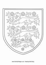 Colouring Lions Three St Pages George England Coloring Lion Arms Coat Georges Print Activity Tattoo Activityvillage Dragon Knight Become Member sketch template