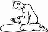 Rodillas Orando Disegno Colorare Joelhos Ginocchio Rezar Arrodillado Hombre Pregando Ginocchia Knees Praying sketch template