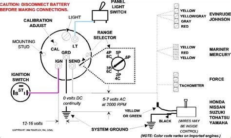 evinrude tachometer wiring diagram