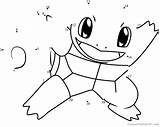 Squirtle Pokémon sketch template
