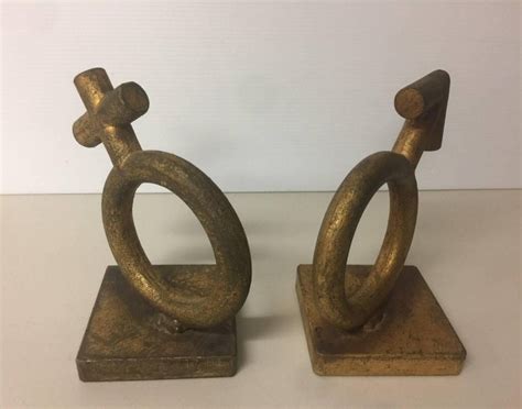 Iconic Midcentury Gender Symbol Sex Bookends By C Jere