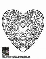 Coloring Pages Flowers Heart Hearts Complicated Flower Drawing Color Printable Colouring Getdrawings Popular Adults Mandala Doodle Adult Getcolorings Choose Board sketch template
