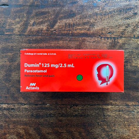 Jual Dumin 125 Mg 2 5 Ml Obat Demam Paracetamol Box Isi 5 Rectal Tube