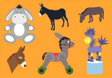 donkey head  vector art   downloads