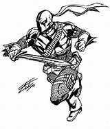 Deathstroke Deadpool Origins Arkham Clipartmag sketch template