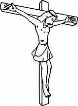 Jesus Coloring Drawing Pages Crucifixion Crucified Crucifix Drawings Getcolorings Sketch Printable Paintingvalley Color Getdrawings sketch template