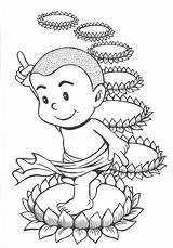 Buddha Coloring Pages Printable Cute Getcolorings Cartoon Drawing Getdrawings sketch template
