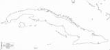 Cuba Map Outline Blank Maps sketch template
