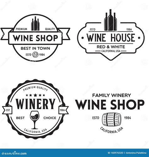 wine winery logo  icon emblem label  menu design restaurant