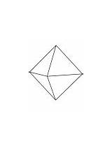 Coloring Octahedron Diamond Pages sketch template