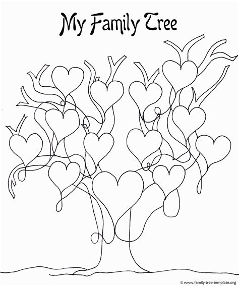 family tree coloring pages coloring home