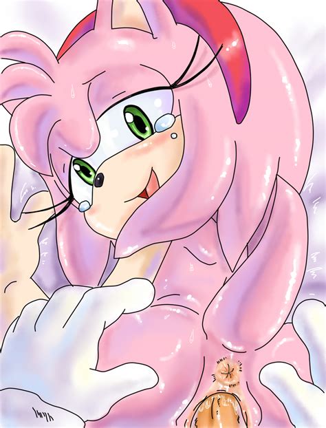 rule 34 2014 amy rose anthro anus ass ass grab bent over crying eyelashes female furry gloves