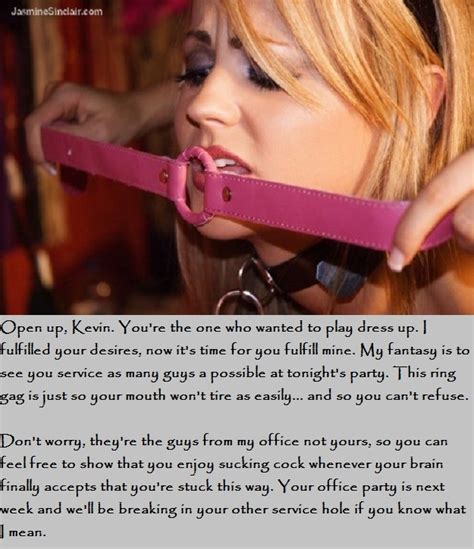 ring gag forced feminization caption