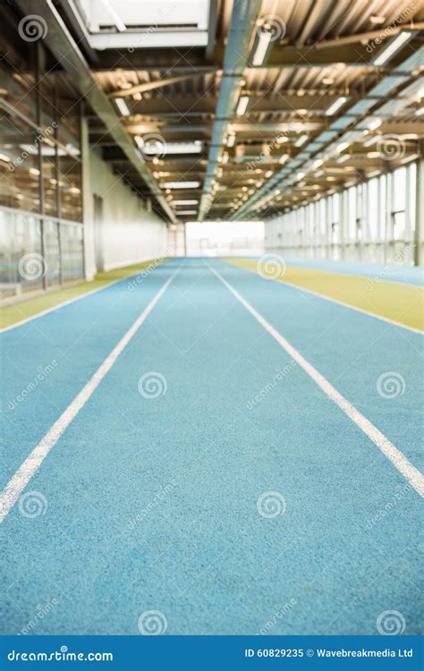 indoor running track stock image image  body running