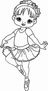 Coloring Pages Ballerina Girl Cartoon Girls Leap Nice Little Printable Baby Visit Books Movie Information Dance sketch template