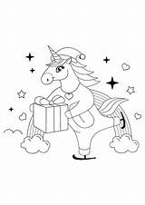 Sheets Licorne Artistique Coloriage Patinage Fait Skating Present Coloring1 sketch template