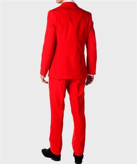 Red Devil Suit Classic Casual Mens Red Suit Danezon