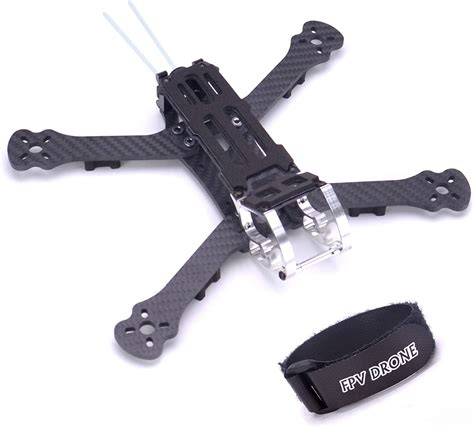 fpvdrone mm fpv racing drone frame   carbon fiber quadcopter frame kit mm arms  lipo