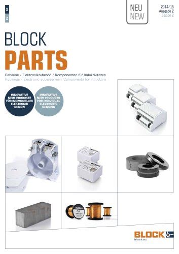 block transformatoren elektronik catalogs  technical brochures