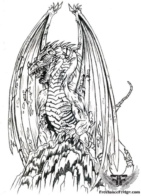 zombie dragon freelance fridge illustration character development