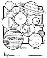 Solar System Coloring Pages Kids Print Printable sketch template
