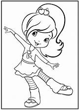 Coloring Pages Exercise Dance Preschoolers Kids Strawberry Shortcake Printable Color Getcolorings sketch template