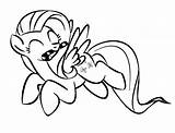 Fluttershy Coloring Pages Printable Kids sketch template