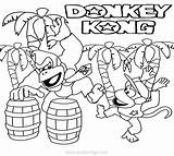 Donkey Arcade Diddy sketch template