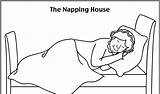 Napping sketch template