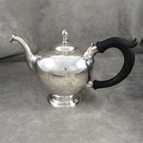 samuel minott silver teapot circa  lamb silver