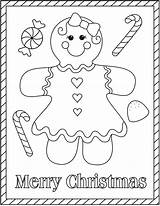 Coloring Pages Gingerbread Girl Christmas Sheets Printable Man Girls Noel Kids Print Cards Printables Para Visit Colors Popular Xmas sketch template