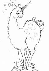 Llama Coloring Pages Unicorn Llamas Printable Little Wonder sketch template