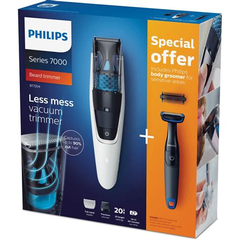 philips series  vacuum beard trimmer  body groomer bt big