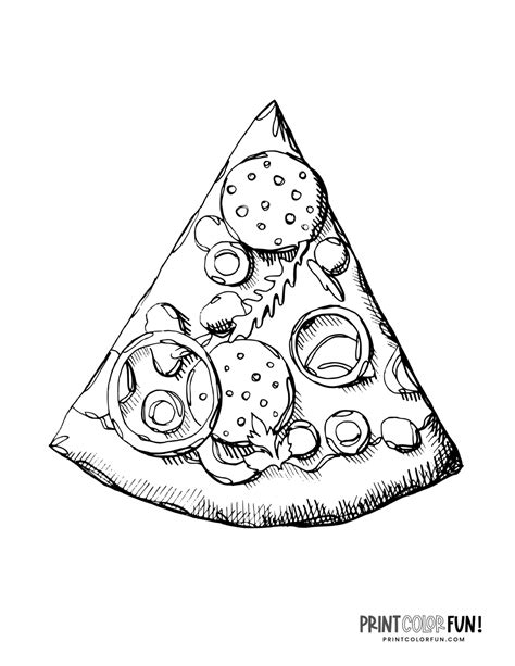 creative   pizza clipart coloring pages  guide  fun
