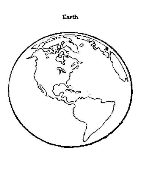 printable picture   earth coloring home