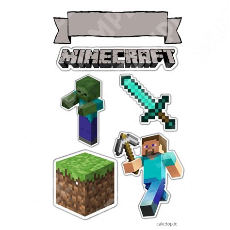 minecraft cake toppers