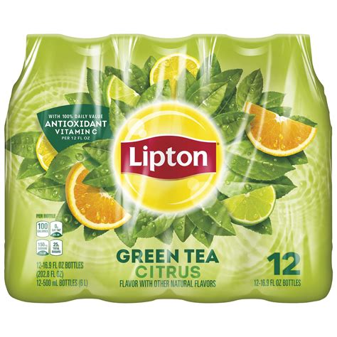 bottles lipton green tea citrus  fl oz bottles walmartcom walmartcom